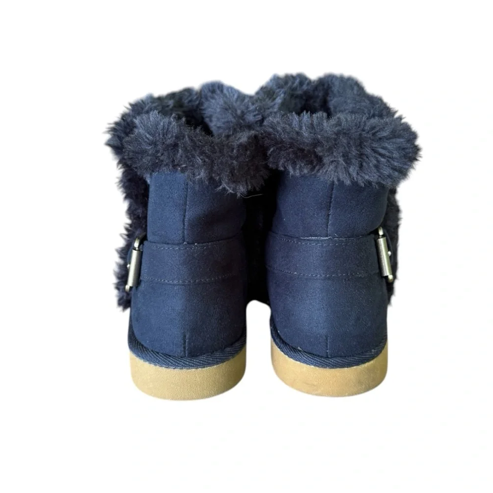SO® Kohl’s Hangout Navy Women's Plush Pull On Boots Size 7.5